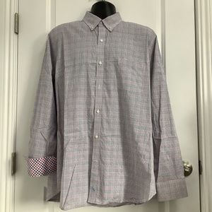 NWT Tailorbyrd Collection Men Casual Button Down Shirt, Size XL